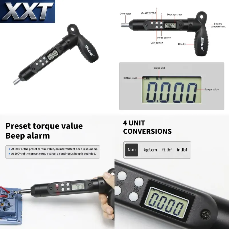 Screwdriver Set - XXT SHAHE Dijital Torklu Tornavida Seti,