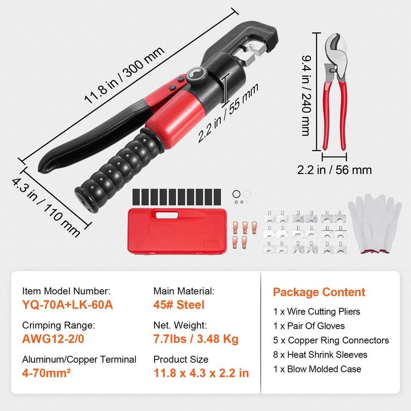 9 Set Kalıplı Hidrolik Sıkma A - Pliers incelemesi ve fiyatı